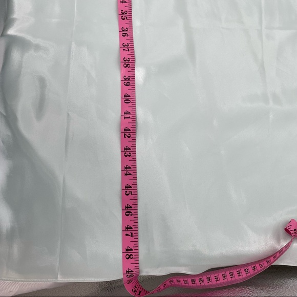 NWT Oscar De La Renta Pink Label Long Blue Satin Long Nightgown - Picture 11 of 13